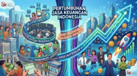 KEUANGAN - Ilustrasi pertumbuhan sektor jasa keuangan di Maluku Utara yang mencatat kinerja positif hingga Semester I 2026. (Dok: Generate AI).