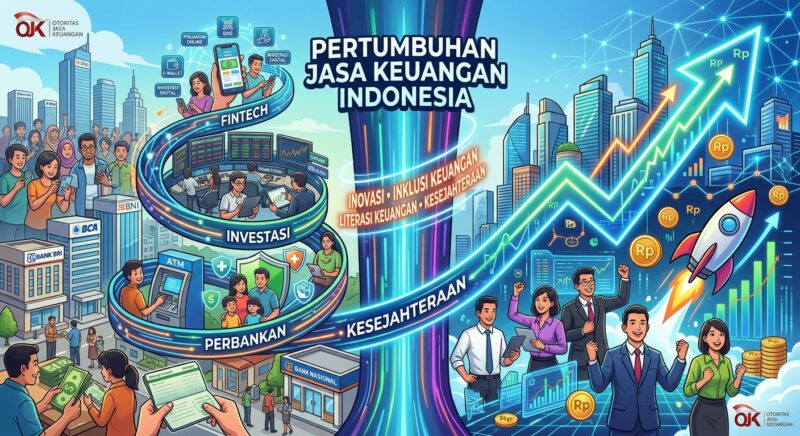 KEUANGAN - Ilustrasi pertumbuhan sektor jasa keuangan di Maluku Utara yang mencatat kinerja positif hingga Semester I 2026. (Dok: Generate AI).