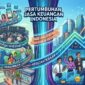 KEUANGAN - Ilustrasi pertumbuhan sektor jasa keuangan di Maluku Utara yang mencatat kinerja positif hingga Semester I 2026. (Dok: Generate AI).