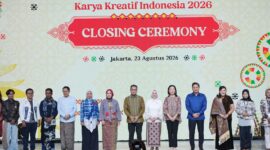 PENJUALAN - UMKM wastra Maluku Utara, Puta Dino Kayangan dan Rapidino, mencatat penjualan Rp206 juta selama empat hari pelaksanaan Karya Kreatif Indonesia (KKI) 2026 di Jakarta. Capaian tersebut meningkat 131,42 persen dibandingkan tahun sebelumnya, Rabu (26/8/2026). (Dok: BI Malut).