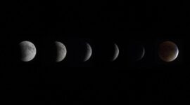 HILAL - Ilustrasi fase Bulan yang menunjukkan perubahan bentuk Bulan dari waktu ke waktu. Fenomena ini berkaitan dengan posisi Bulan terhadap Bumi dan Matahari.