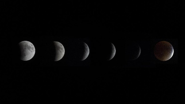 HILAL - Ilustrasi fase Bulan yang menunjukkan perubahan bentuk Bulan dari waktu ke waktu. Fenomena ini berkaitan dengan posisi Bulan terhadap Bumi dan Matahari.