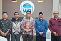 Rektor IAIN Ternate Adnan Mahmud bersama Rektor UIN Syarif Hidayatullah Jakarta Prof. Dr. Asep Saifudin Jahar, Ph.D., usai pertemuan penjajakan kerja sama di Jakarta, Rabu (23/9/2026). (Dok: Istimewa)