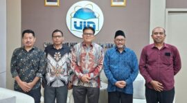 Rektor IAIN Ternate Adnan Mahmud bersama Rektor UIN Syarif Hidayatullah Jakarta Prof. Dr. Asep Saifudin Jahar, Ph.D., usai pertemuan penjajakan kerja sama di Jakarta, Rabu (23/9/2026). (Dok: Istimewa)