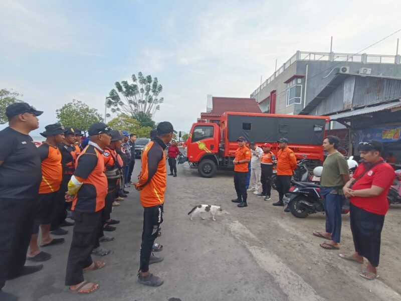 Tim SAR Gabungan melakukan pencarian korban tenggelam di perairan Dufa-Dufa, Kota Ternate, Maluku Utara. Operasi pencarian berlangsung selama tujuh hari hingga Sabtu (19/9/2026). (Dok: Banzas Ternate)