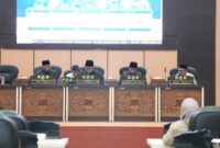 Rapat paripurna DPRD Kota Ternate membahas Pengantar Nota Keuangan dan Rancangan Perubahan APBD Tahun Anggaran 2026, Kamis (24/9/2026). (Dok: Humas DPRD Ternate)