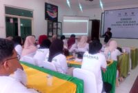Pelaku UMKM mengikuti Pelatihan Konten dan Marketing Digital yang digelar Baznas RI bersama Baznas Kota Ternate di Sentra Wasana Bahagia Kemensos, Kalumata, Ternate, Rabu (7/10/2026).