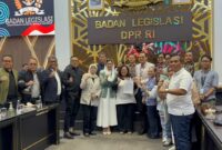 Rapat Dengar Pendapat Umum (RDPU) bersama Badan Legislasi (Baleg) DPR RI dan Koalisi Kawal RUU Masyarakat Adat di Gedung Nusantara I, Jakarta, Rabu (7/10/2026). (Dok: Istimewa)