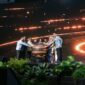 Gubernur Bank Indonesia, Destry Damayanti, bersama Wakil Menteri Koordinator Bidang Perekonomian RI, Dradjad Hari Wibowo, saat membuka The 13th Indonesia Sharia Economic Festival (ISEF) 2026 di Jakarta International Convention Center (JICC), Jakarta, Rabu (14/10/2026).