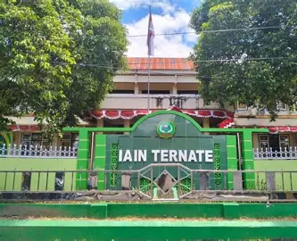Tampak depan Kampus IAIN Ternate. Kampus IAIN Ternate menyiapkan sejumlah agenda Semarak Hari Santri 2026, mulai dari lomba karya tulis ilmiah, lomba pidato, hingga diskusi buku. (Dok: Istimewa)